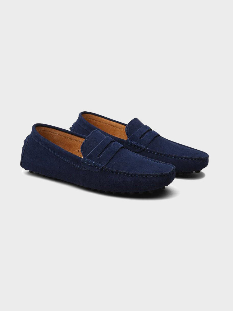 Loafers for Women Suede Boat Slip-Ons and Soft Calf Leather Comfortable Fit 0