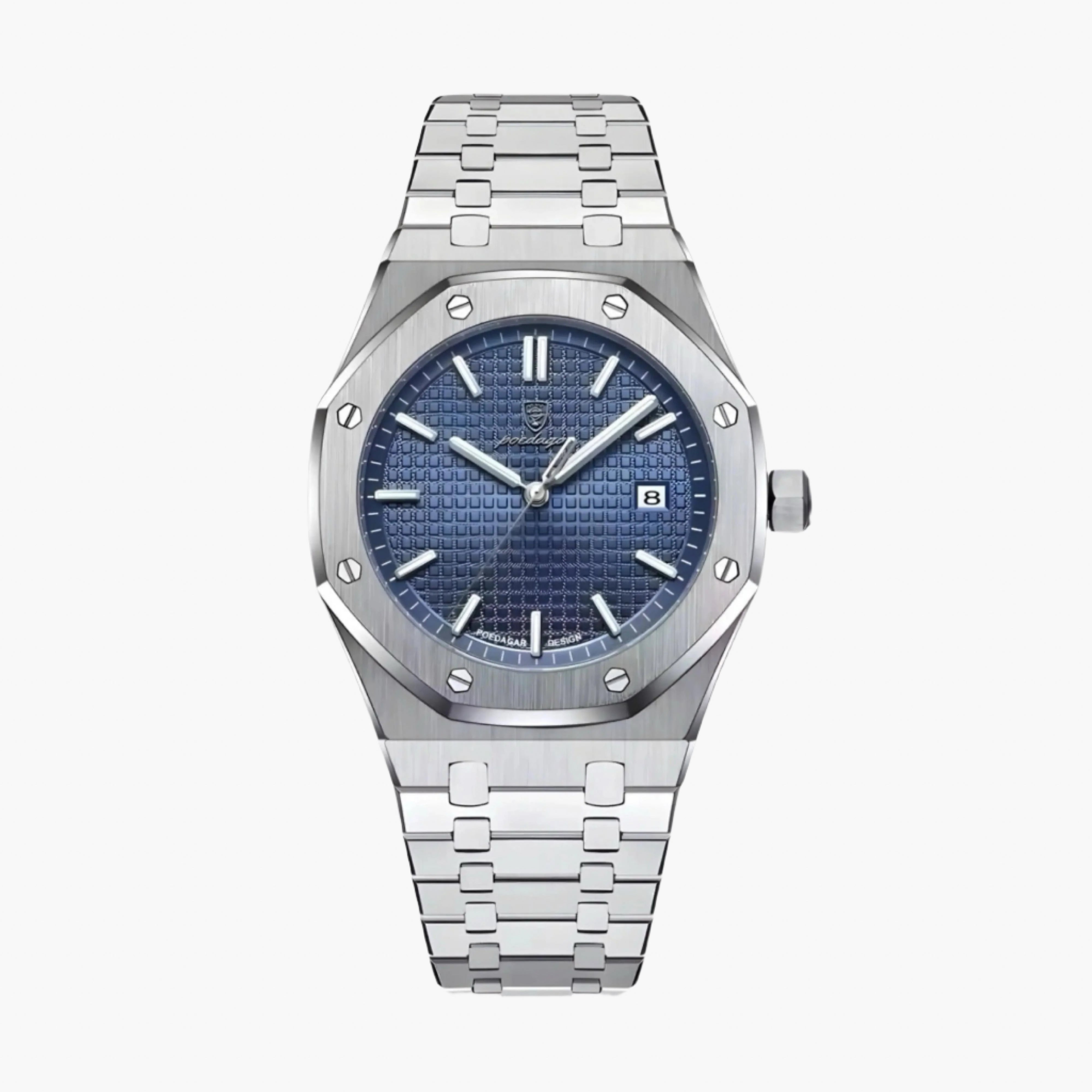 Quartz Multifunction Watch 41mm with Alloy Stainless Steel Bracelet and Sapphire Glass 0