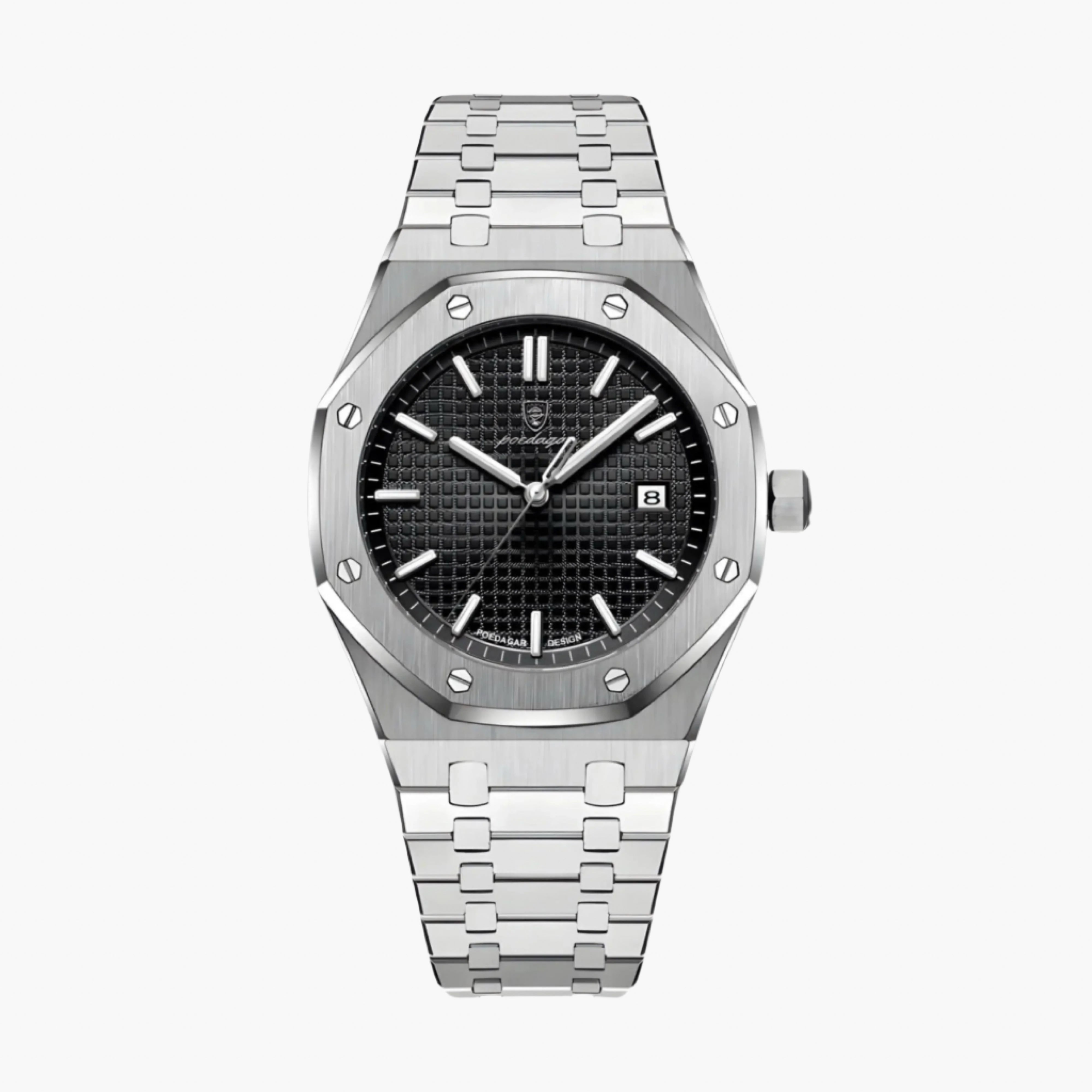 Quartz Multifunction Watch 41mm with Alloy Stainless Steel Bracelet and Sapphire Glass 3
