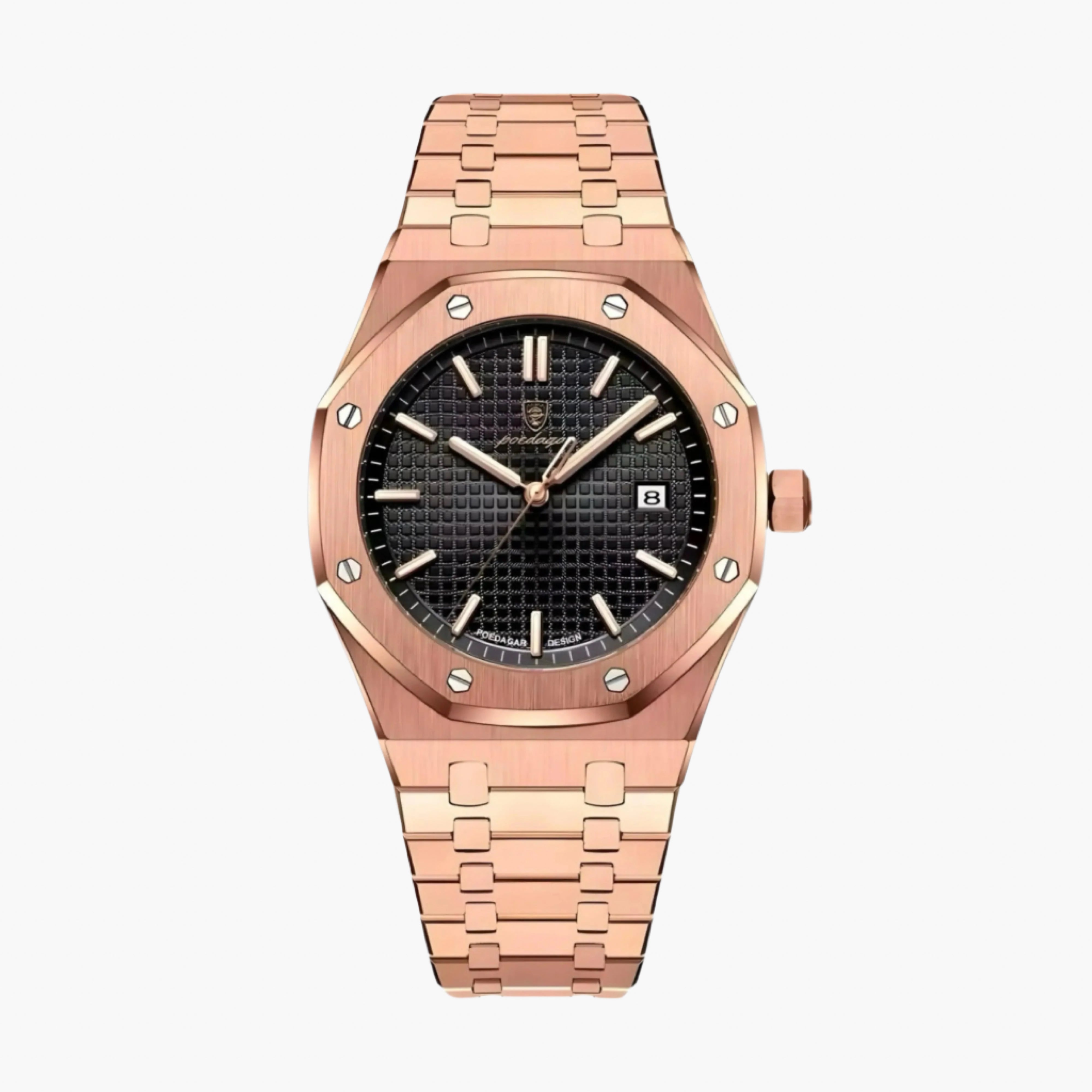 Quartz Multifunction Watch 41mm with Alloy Stainless Steel Bracelet and Sapphire Glass 4