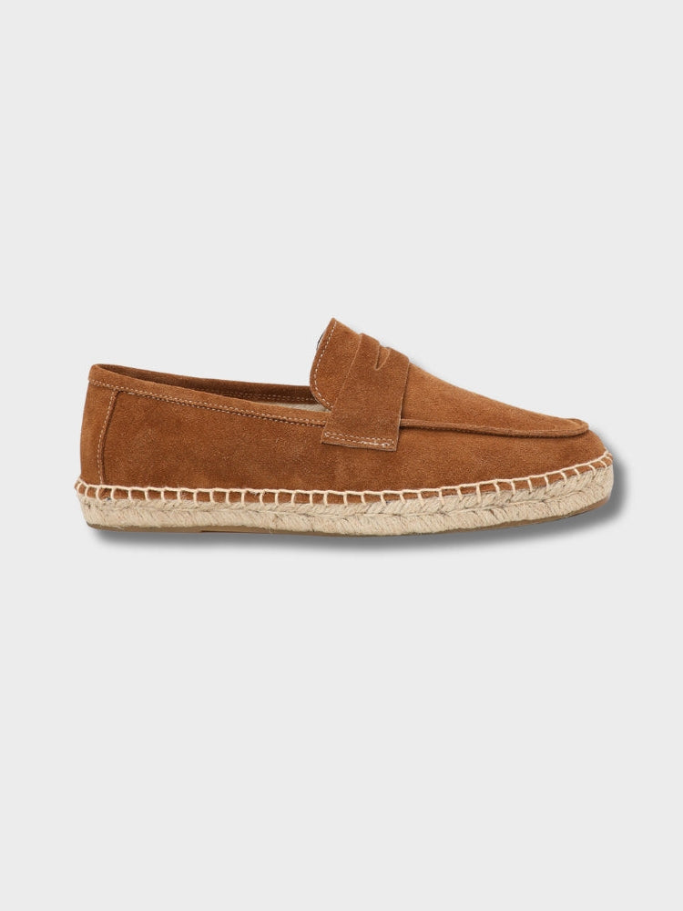 Loafers for Women Espadrilles with Suede Upper and Jute Sole for Warm Weather 0