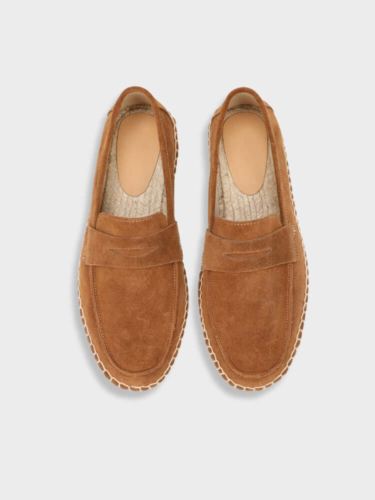 Loafers for Women Espadrilles with Suede Upper and Jute Sole for Warm Weather 2
