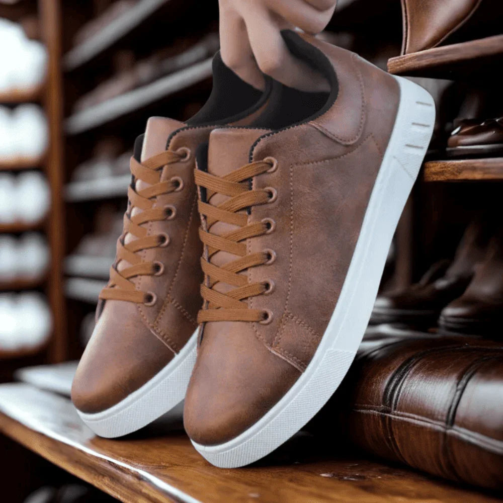 Men's Sneakers Casual Shoes with Premium Leather and Comfortable Fit