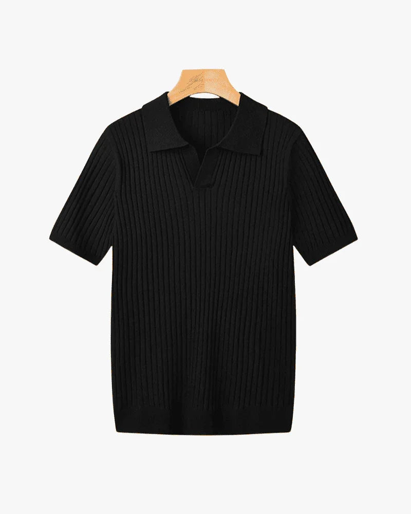 Mens Polo Shirts Cotton-Blend V-Neck Casual Style and Comfortable Fit